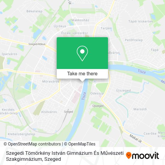 Szegedi Tömörkény István Gimnázium És Művészeti Szakgimnázium map