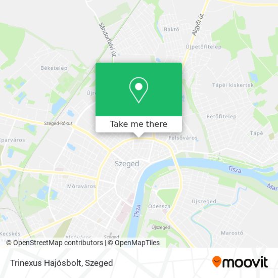 Trinexus Hajósbolt map