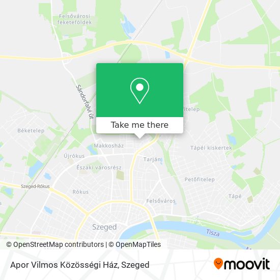Apor Vilmos Közösségi Ház map