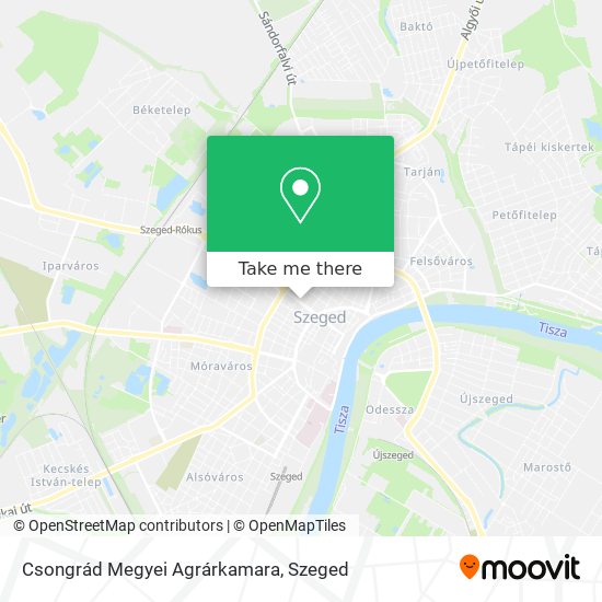 Csongrád Megyei Agrárkamara map