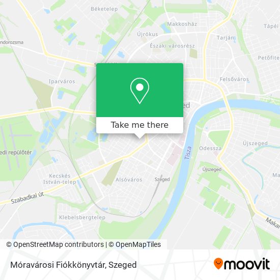 Móravárosi Fiókkönyvtár map