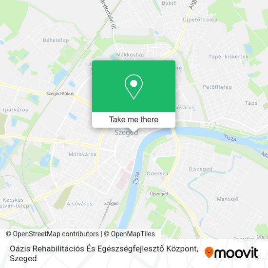 Oázis Rehabilitációs És Egészségfejlesztő Központ map