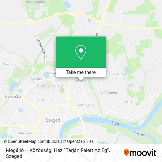 Megálló – Közösségi Ház “Tarján Felett Az Ég” map