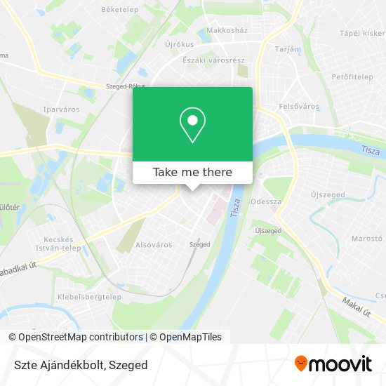 Szte Ajándékbolt map
