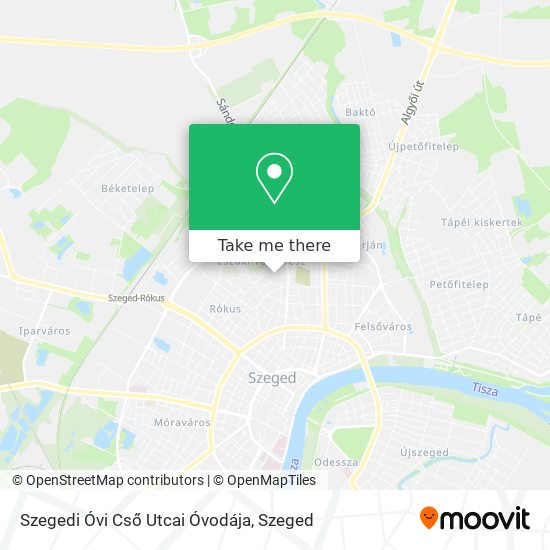 Szegedi Óvi Cső Utcai Óvodája map
