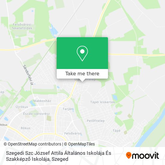 Szegedi Szc József Attila Általános Iskolája És Szakképző Iskolája map