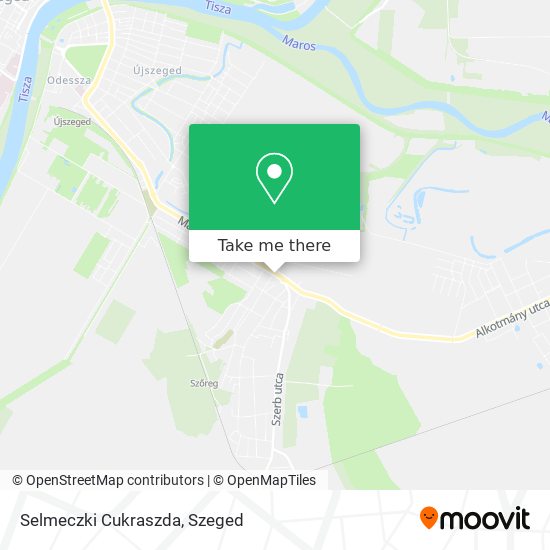 Selmeczki Cukraszda map