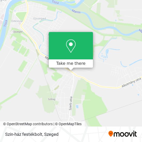 Szín-ház festékbolt map