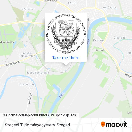 Szegedi Tudományegyetem map
