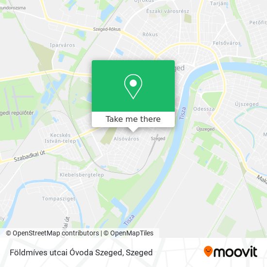 Földmíves utcai Óvoda Szeged map
