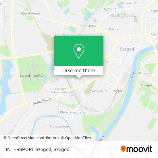 INTERSPORT Szeged map