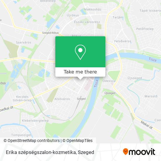 Erika szépségszalon-kozmetika map