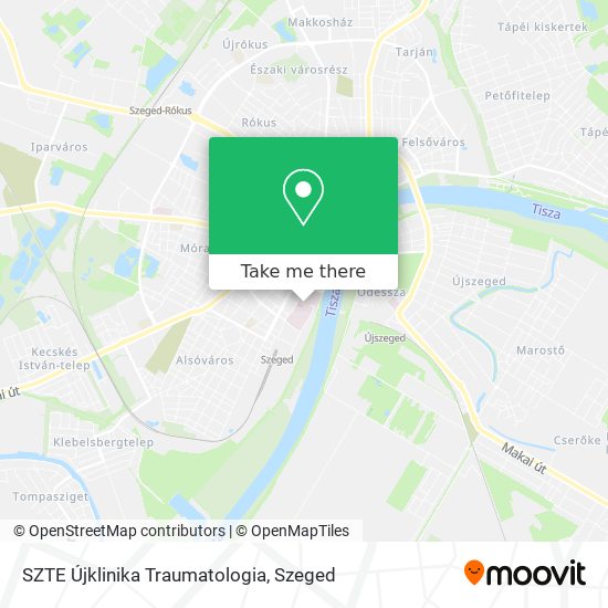 SZTE Újklinika Traumatologia map