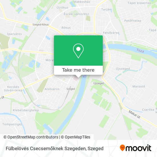 Fülbelövés Csecsemőknek Szegeden map