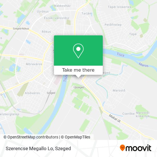 Szerencse Megallo Lo map