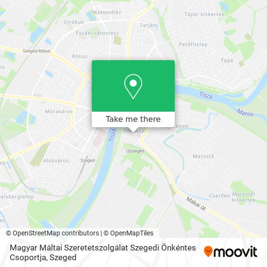 Magyar Máltai Szeretetszolgálat Szegedi Önkéntes Csoportja map