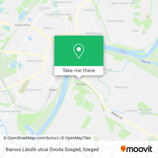 Baross László utcai Óvoda Szeged map