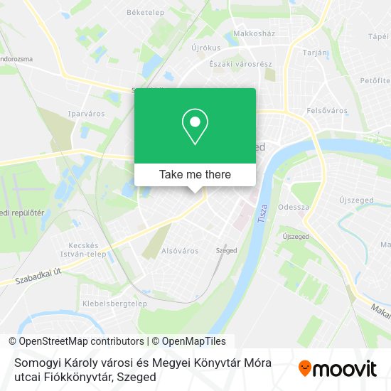Somogyi Károly városi és Megyei Könyvtár Móra utcai Fiókkönyvtár map