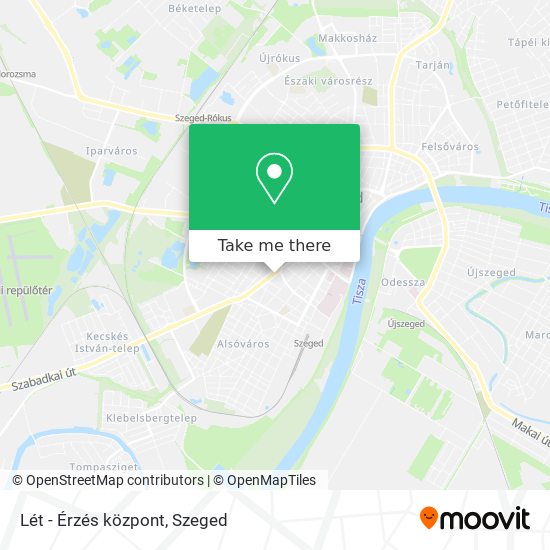 Lét - Érzés központ map