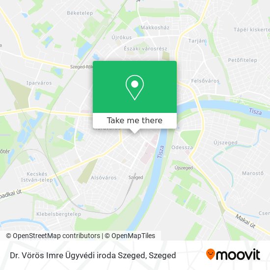 Dr. Vörös Imre Ügyvédi iroda Szeged map