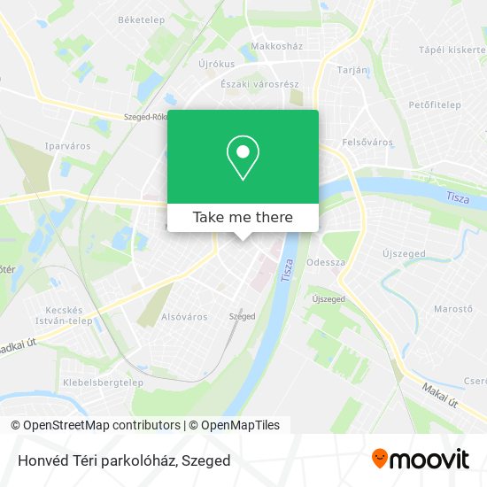 Honvéd Téri parkolóház map