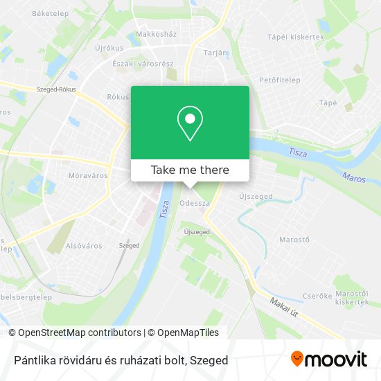 Pántlika rövidáru és ruházati bolt map