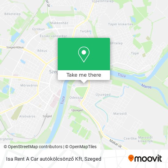 Isa Rent A Car autókölcsönző Kft map