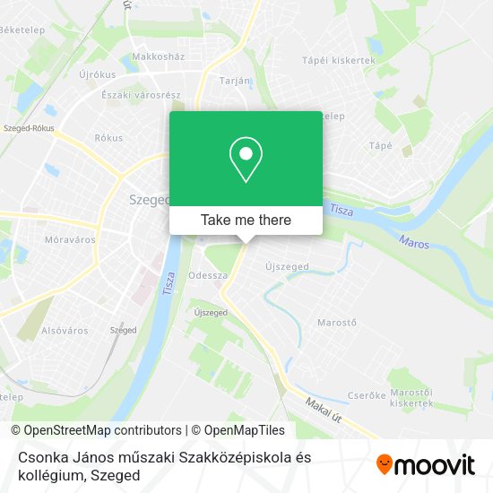 Csonka János műszaki Szakközépiskola és kollégium map