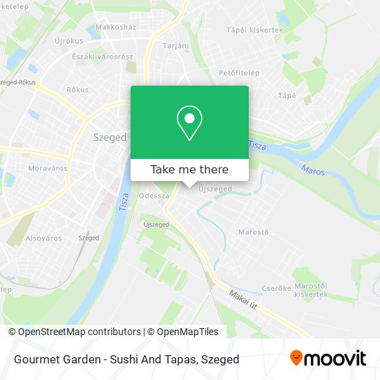 Gourmet Garden - Sushi And Tapas map