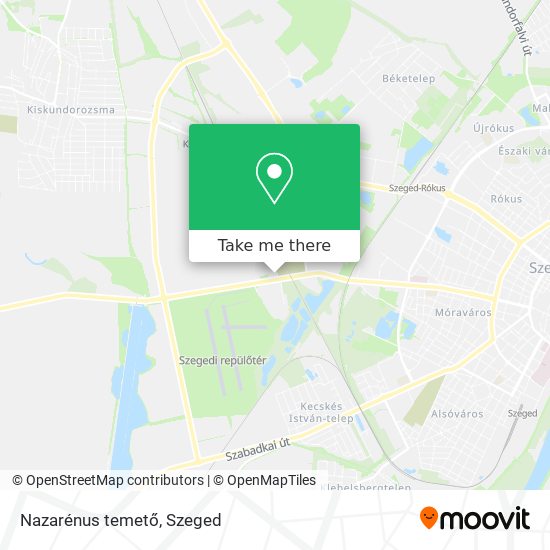 Nazarénus temető map