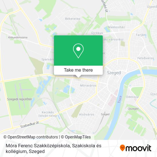 Móra Ferenc Szakközépiskola, Szakiskola és kollégium map