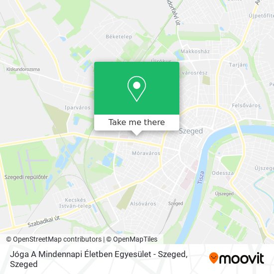 Jóga A Mindennapi Életben Egyesület - Szeged map