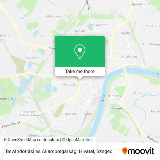 Bevándorlási és Állampolgársági Hivatal map