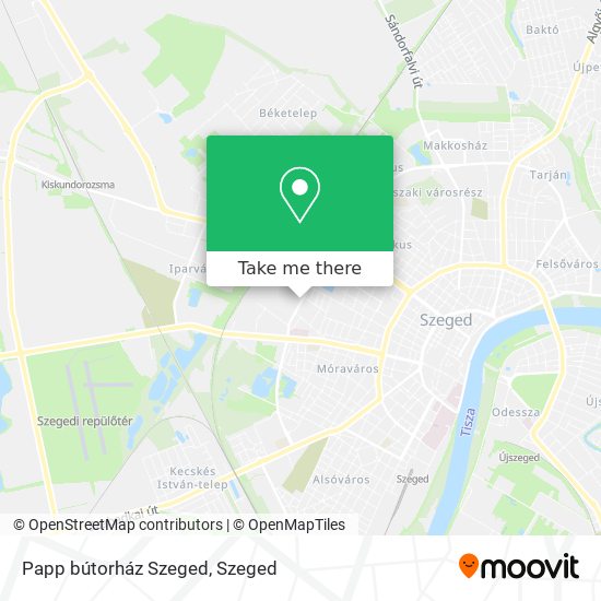 Papp bútorház Szeged map