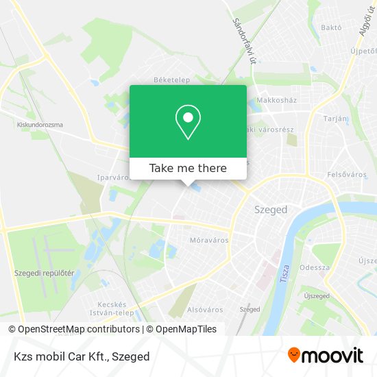 Kzs mobil Car Kft. map