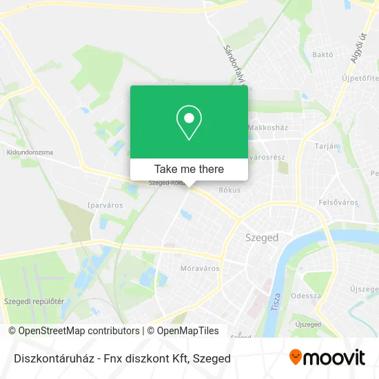 Diszkontáruház - Fnx diszkont Kft map