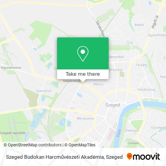 Szeged Budokan Harcművészeti Akadémia map