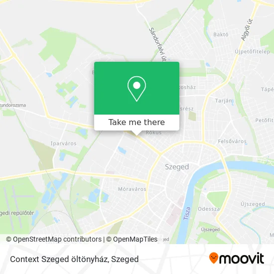 Context Szeged öltönyház map