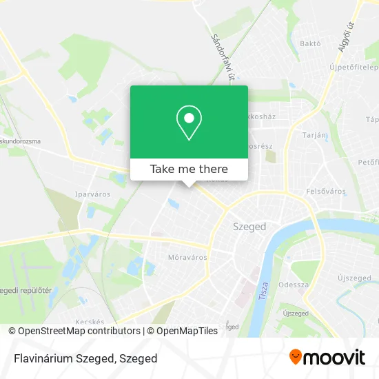 Flavinárium Szeged map
