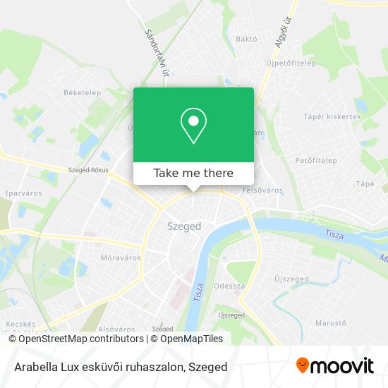 Arabella Lux esküvői ruhaszalon map