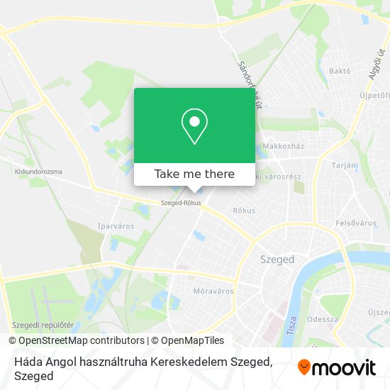 Háda Angol használtruha Kereskedelem Szeged map