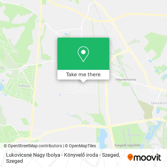 Lukovicsné Nagy Ibolya - Könyvelő iroda - Szeged map