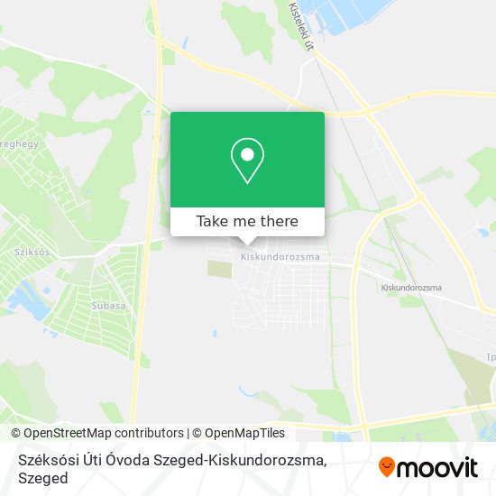 Széksósi Úti Óvoda Szeged-Kiskundorozsma map