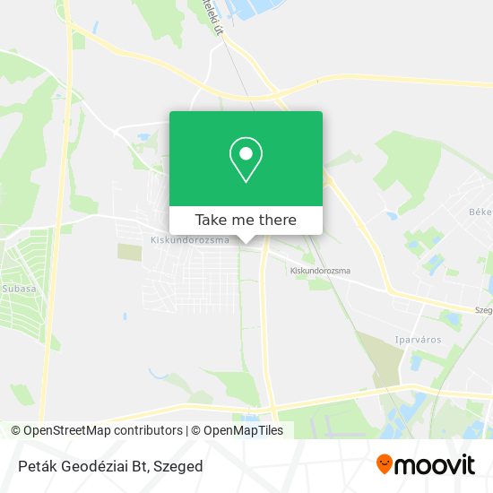 Peták Geodéziai Bt map