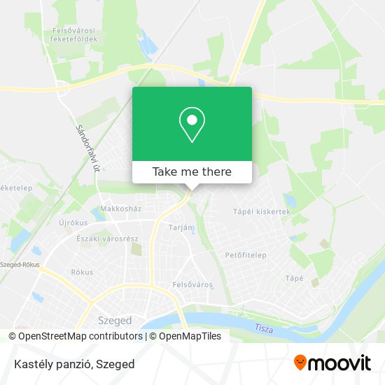 Kastély panzió map