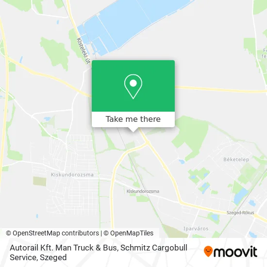 Autorail Kft. Man Truck & Bus, Schmitz Cargobull Service map