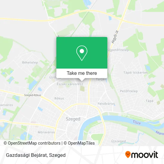 Gazdasági Bejárat map