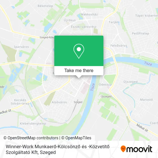 Winner-Work Munkaerő-Kölcsönző és -Közvetítő Szolgáltató Kft map