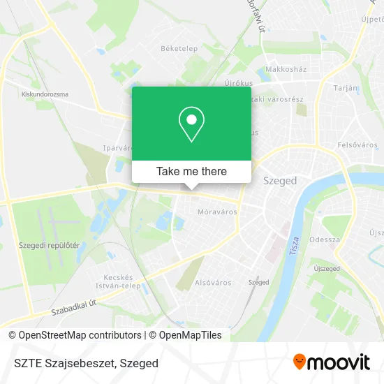 SZTE Szajsebeszet map