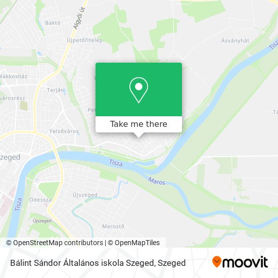 Bálint Sándor Általános iskola Szeged map